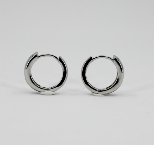 Náušnice kroužky stříbro se zirkony 312674001