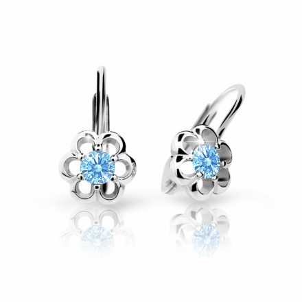 Dívčí náušničky C1947B-kl-Arctic Blue