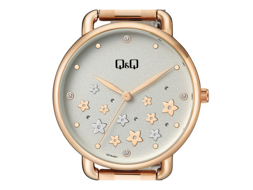 Dámské náramkové hodinky zlaté Q&Q QZ79J001Y