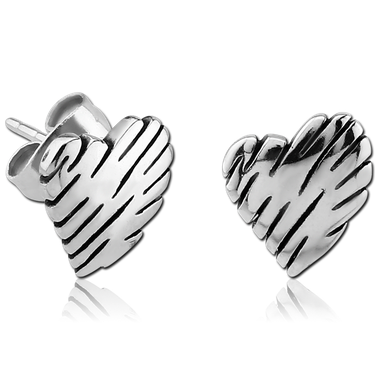 Pecky z chirurgické oceli srdíčka SESCES135