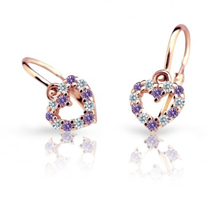 Náušničky pro miminko Cutie C2157R-Amethyst