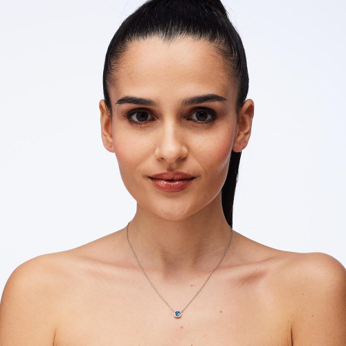 Náhrdelník ze stříbra Brosway Fancy Freedom Blue FFB125