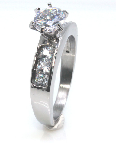 Zásnubní prstýnek ocelový 168