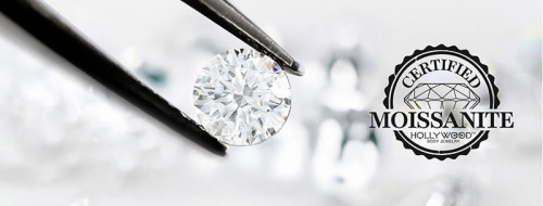 Titanové náušnice kroužky s Moissanity SEMTRH01-8