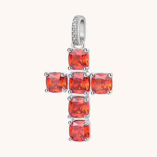 Stříbrný přívěsek křížek Brosway Fancy Orange FVO03
