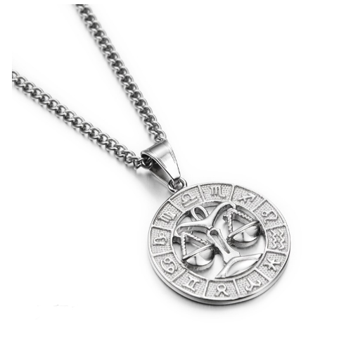 Přívěsek se znamením Vah + řetízek WJHP3093