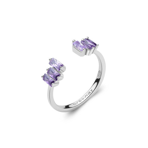 Prstýnek se zirkony Brosway Fancy Magic Purple FMP15