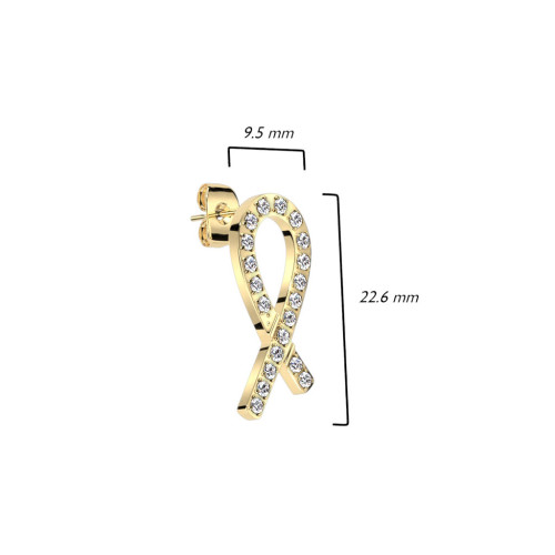 Ocelové dámské náušnice SESE4248