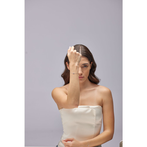 Elegantní náramek Fancy Infinite White FIW140