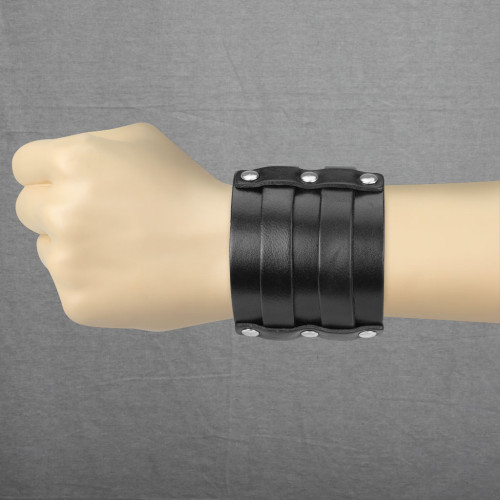 Pánský náramek z kůže SESL0216-BK