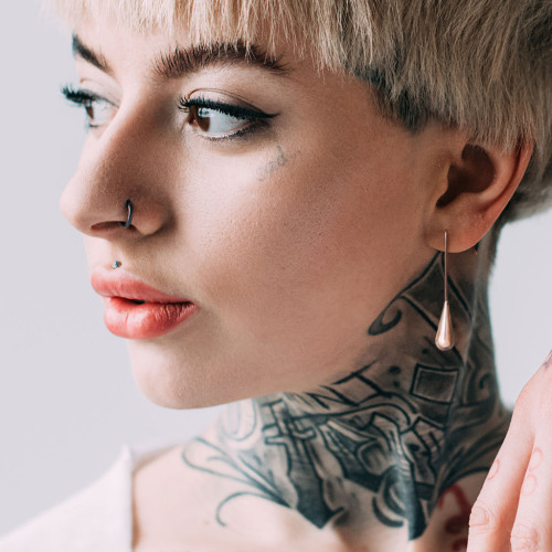 Dámské extravagantní náušnice z chirurgické oceli 3590