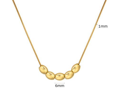 Zlatý ocelový náhrdelník JCFNC1391