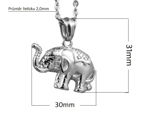 Ocelový náhrdelník WJHC783