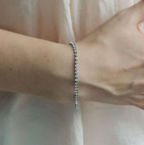 Elegantní tenisový náramek se zirkony MBSS19ST-CZ