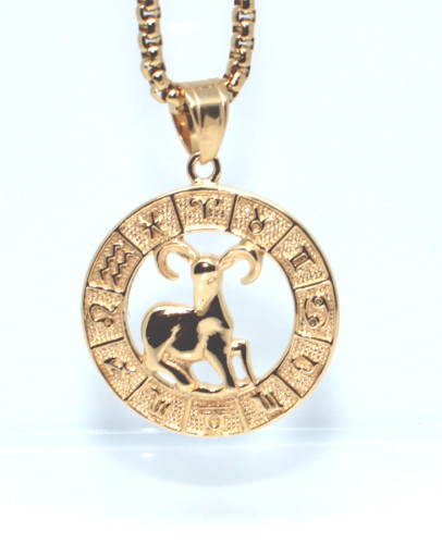 Ocelový náhrdelník se znamením 3093-Beran