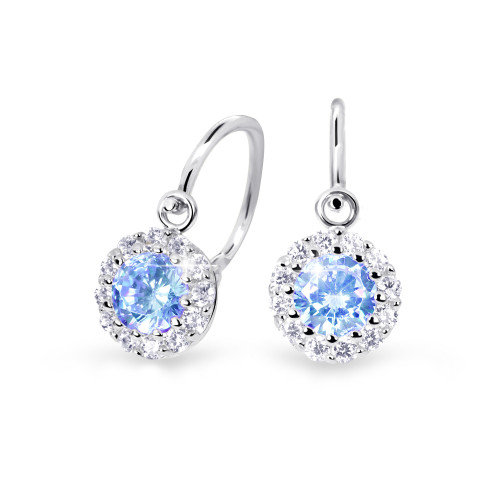 Dětské náušnice z bílého zlata C2745B-Arctic Blue