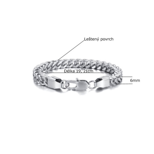 Náramek chirurgická ocel SEBR946