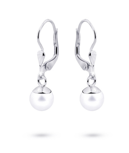 Visací náušnice z bílého zlata Z3014B