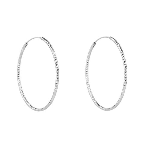 Kruhové náušnice ze stříbra 304343011