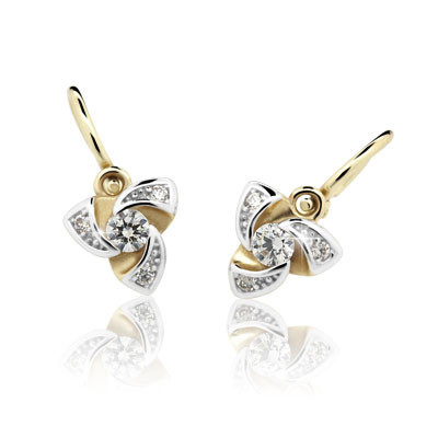 Náušnice kytičky Cutie JewelleryC2203-B CZ White