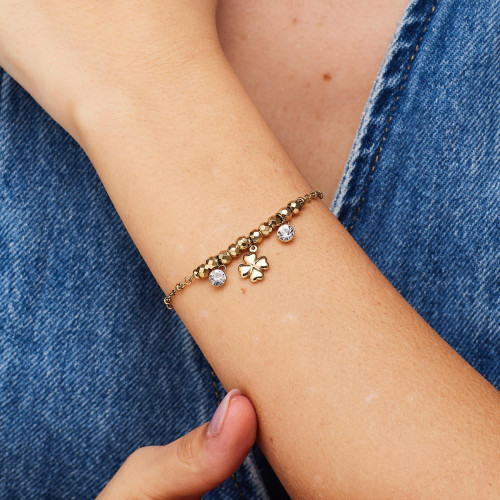 Dámský pozlacený náramek z chirurgické oceli – elegantní doplněk na každý den Brosway CHAKRA BHKB266