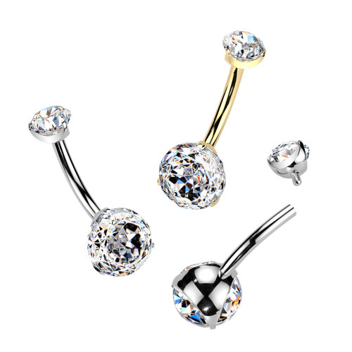 Titanový piercing do pupíku SETIN62