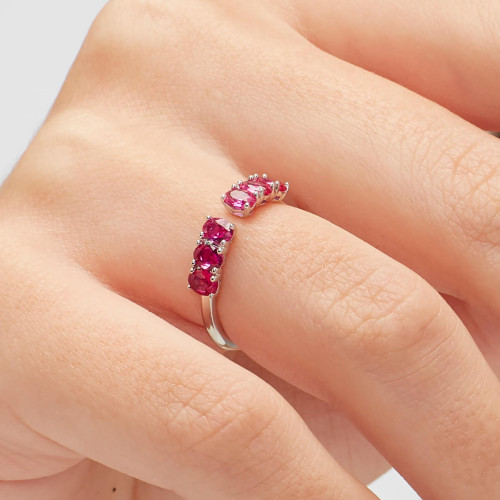 Dámský prstýnek se zirkony Brosway Fancy Passion Ruby FPR11