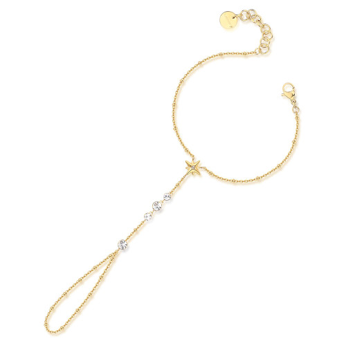 Pozlacený náramek na ruku a prst Brosway Chant BAH74