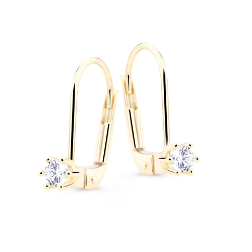 Visací zlaté náušnice Z8012Z8012-55-10-X-1