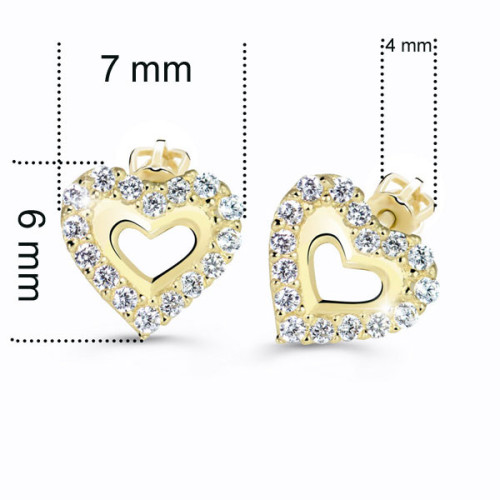 Zlaté náušnice s brilianty DZ60213-30-00-X-4