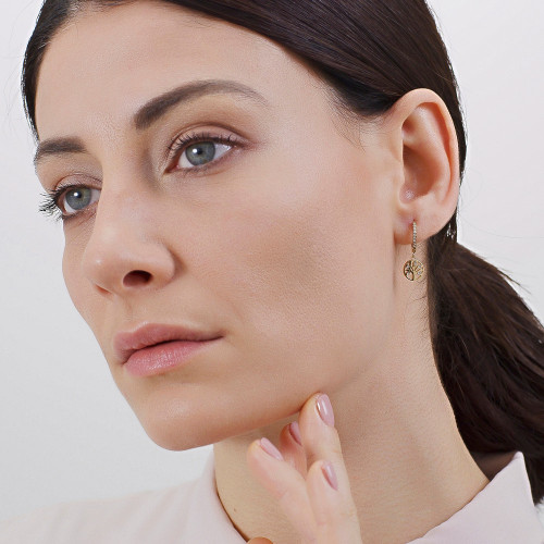 náušnice z chirurgické oceli BHKE006