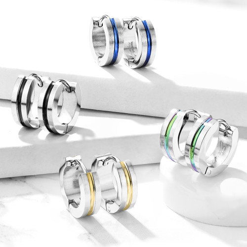 Náušnice z chirurgické oceli kroužky 3517