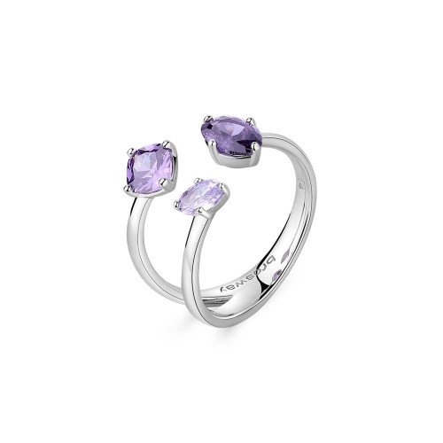 Stříbrný prsten se zirkony Brosway Fancy Magic Purple FMP16
