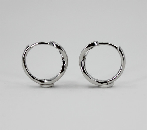 Kruhové náušnice stříbro se zirkony 312715001