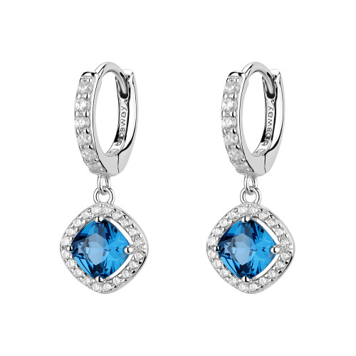 Stříbrné náušnice visací Brosway Fancy Freedom Blue FFB128