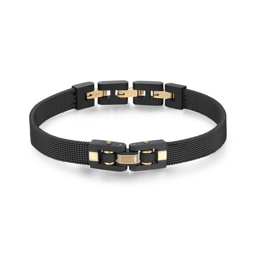 Černý pánský náramek Brosway Doha BDH16